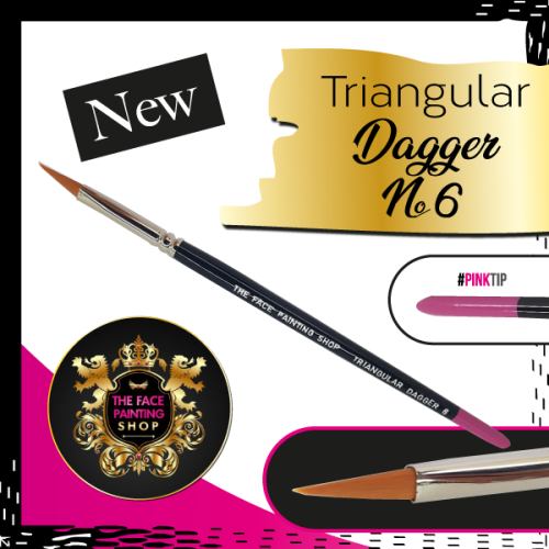 The Face Painting Shop Triangular Dagger 6 (TRIANGULAR DAGGER BRUSH 6)